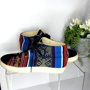 Iskay Woven High Top Inca Tapestry Sneakers Eco-Friendly Men's 8